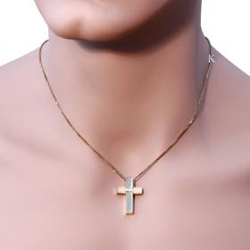 Σταυρός Ανδρικός Χειροποίητος Χρυσός Κ14 SKU-18669