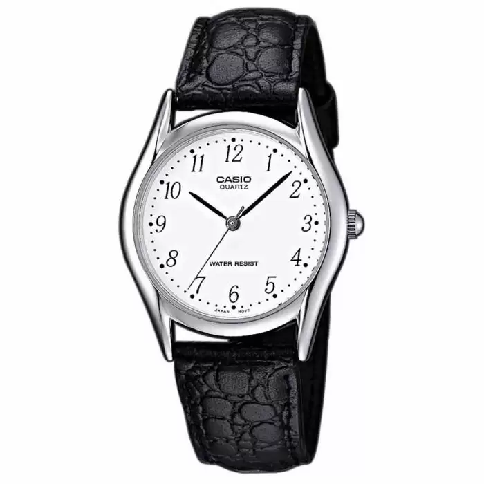 SKU-19805 / CASIO Collection Black Leather Strap