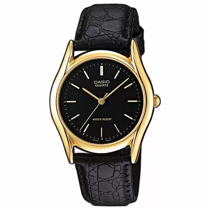 SKU-19806 / CASIO Collection Black Leather Strap