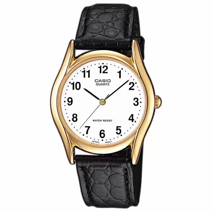 SKU-19807 / CASIO Collection Black Leather Strap