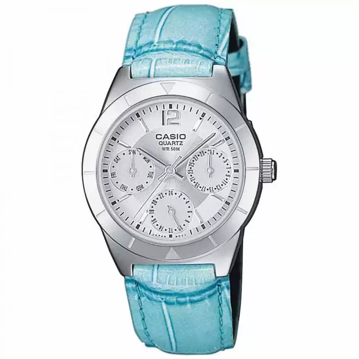 SKU-19677 / CASIO Collection Blue Leather Strap