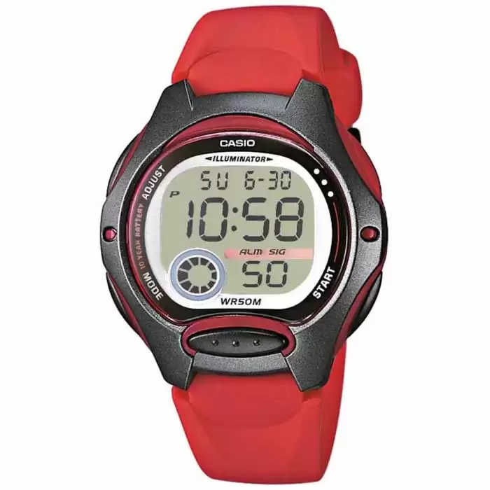 SKU-19720 / CASIO Collection Digital Red Rubber Strap