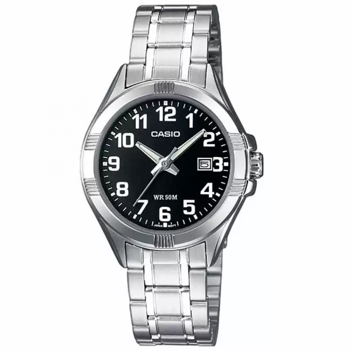 SKU-19601 / CASIO Collection Stainless Steel Bracelet Black Dial