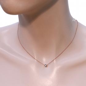 Κολιέ Ματάκι Ασήμι 925° Διπλής Όψεως με Σμάλτο SKU-19488