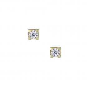 Σκουλαρίκια Χρυσός Κ18 με Διαμάντια
 