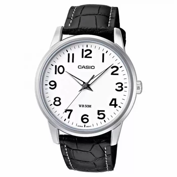SKU-20290 / CASIO Collection Black Leather Strap
