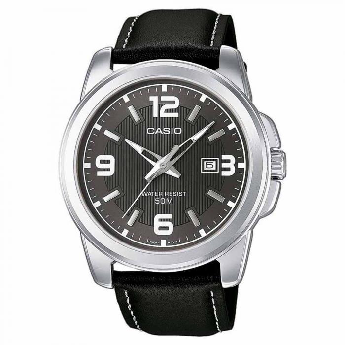 SKU-20297 / CASIO Collection Black Leather Strap