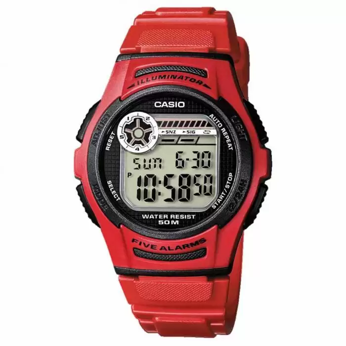 SKU-20665 / CASIO Collection Digital Red Rubber Strap