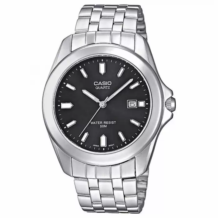 SKU-20155 / CASIO Collection Stainless Steel Bracelet Black Dial