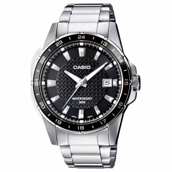 SKU-20224 / CASIO Collection Stainless Steel Bracelet Black Dial
