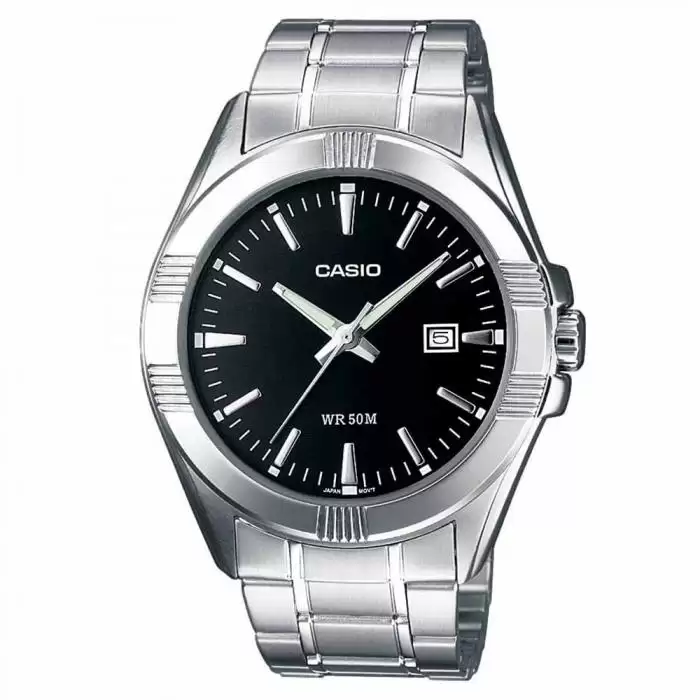 SKU-20291 / CASIO Collection Stainless Steel Bracelet Black Dial