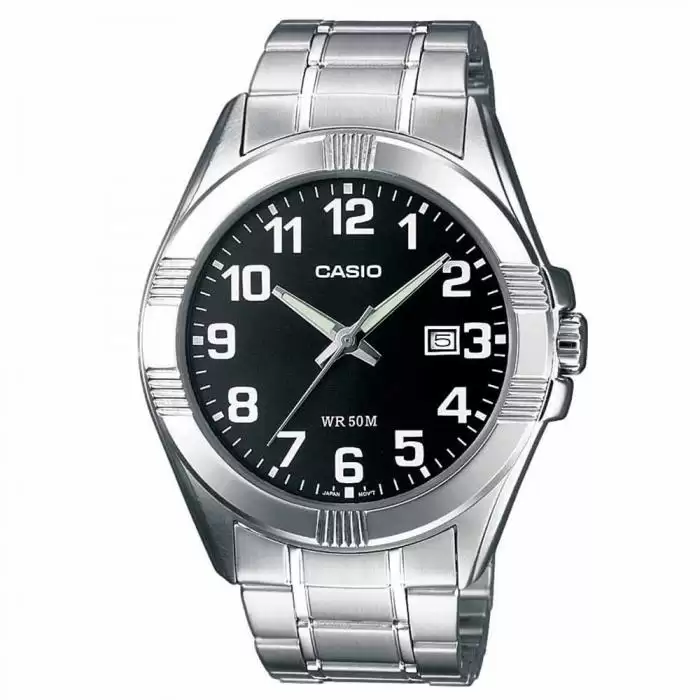 SKU-20292 / CASIO Collection Stainless Steel Bracelet Black Dial