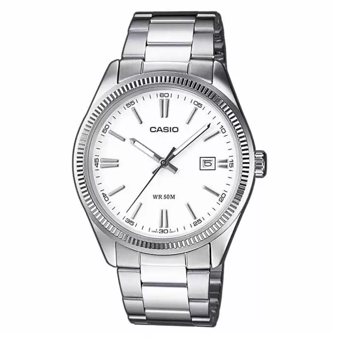 SKU-20261 / CASIO Collection Stainless Steel Bracelet White Dial