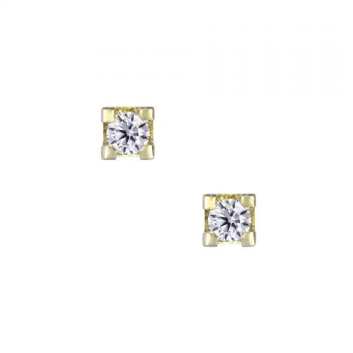 SKU-20489 / Σκουλαρίκια Χρυσός Κ18 με Διαμάντια
 