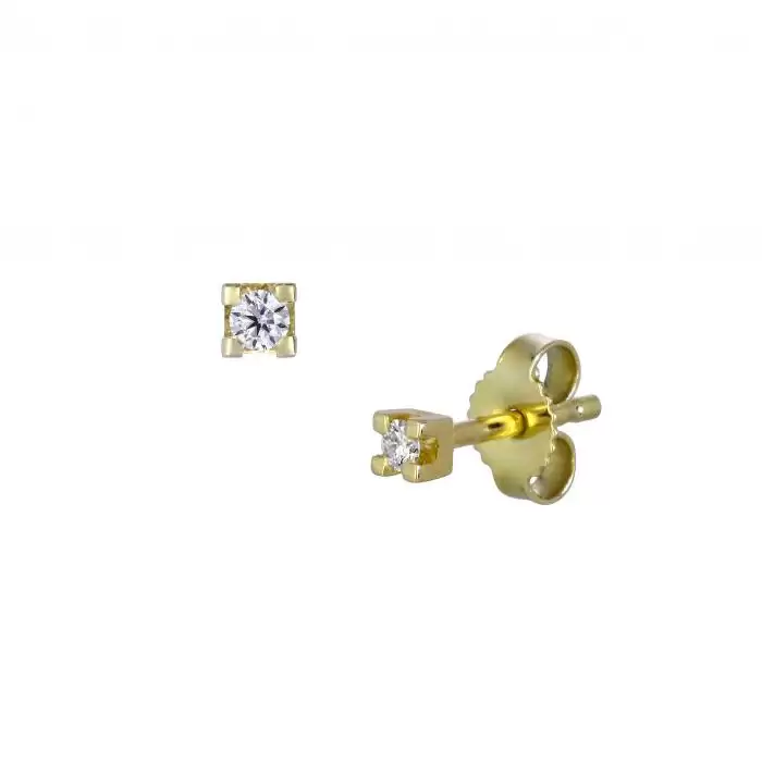 SKU-20493 / Σκουλαρίκια Χρυσός Κ18 με Διαμάντια
 