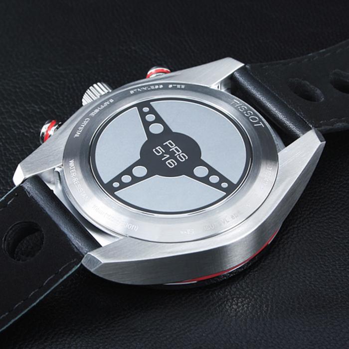 SKU-20410 / TISSOT PRS 516 Chronograph Black Leather Strap