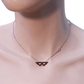 Κολιέ Φτερά Αγγέλου Ασήμι 925° με Ζιργκόν SKU-21970