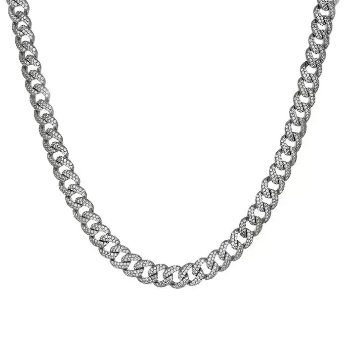 Κολιέ Choker Ασήμι 925° με Λευκά Ζιργκόν SKU-21656