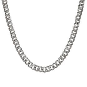 Κολιέ Choker Ασήμι 925° με Λευκά Ζιργκόν SKU-21656