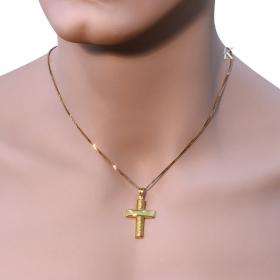 Σταυρός Ανδρικός Μοντέρνος Χρυσός Κ14 SKU-21887