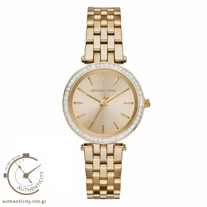 Γυναικείο Ρολόι MICHAEL KORS Mini Darci με Χρυσό Καντράν SKU-22123