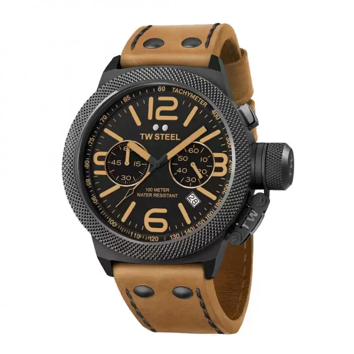 SKU-22099 / TW STEEL Canteen Brown Leather Strap 