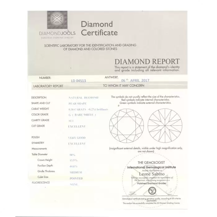 SKU-23604 / Δαχτυλίδι DiamondJools Λευκόχρυσος Κ18 με Διαμάντια