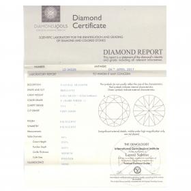 Μονόπετρο DiamondJools Λευκόχρυσος Κ18 με Διαμάντια SKU-23547
