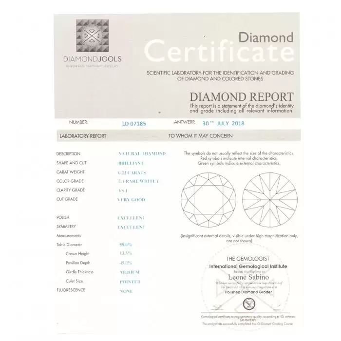 SKU-23566 / Μονόπετρο DiamondJools Λευκόχρυσος Κ18 με Διαμάντι