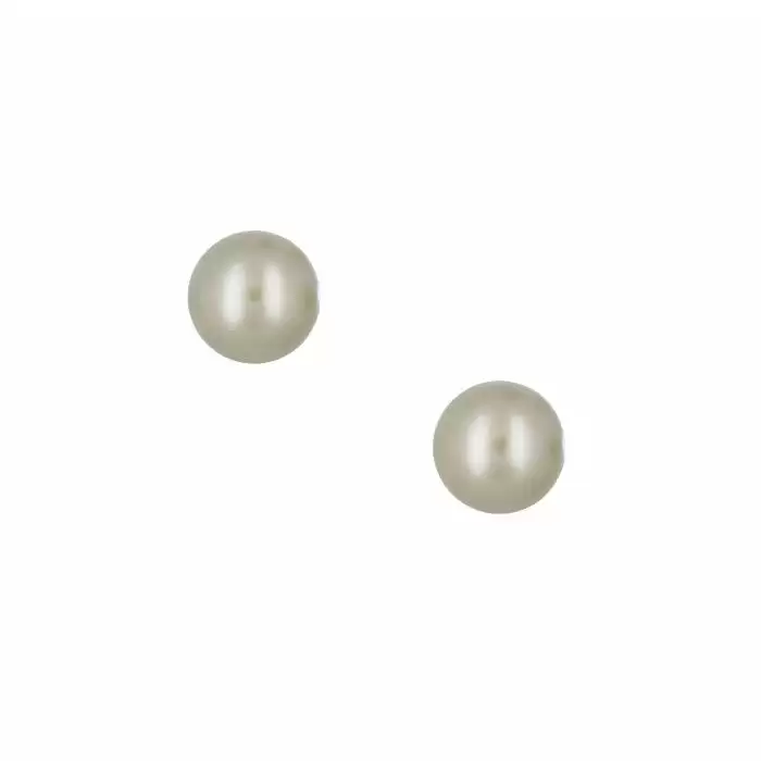 Σκουλαρίκια Λευκόχρυσος Κ14 με Μαργαριτάρι