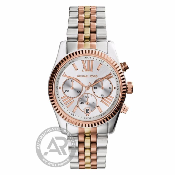 Γυναικείο Ρολόι MICHAEL KORS Lexington με Πολύχρωμο Μπρασελέ από Ανοξείδωτο Ατσάλι | MK5735 SKU-24409