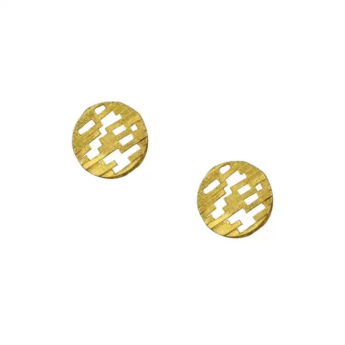 SKU-24480 / Σκουλαρίκια Καρφωτά Χρυσός Κ14