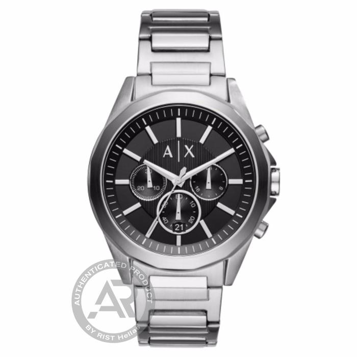 Ανδρικό Ρολόι ARMANI EXCHANGE Drexler με Μαύρο Καντράν | AX2600 SKU-25453