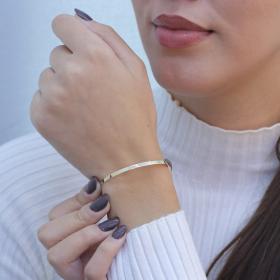 Γυναικείο Βραχιόλι Χειροπέδα Χρυσός Κ9 SKU-25818