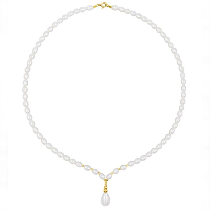 Μαργαριταρένιο Κολιέ Χρυσός K14 SKU-25316