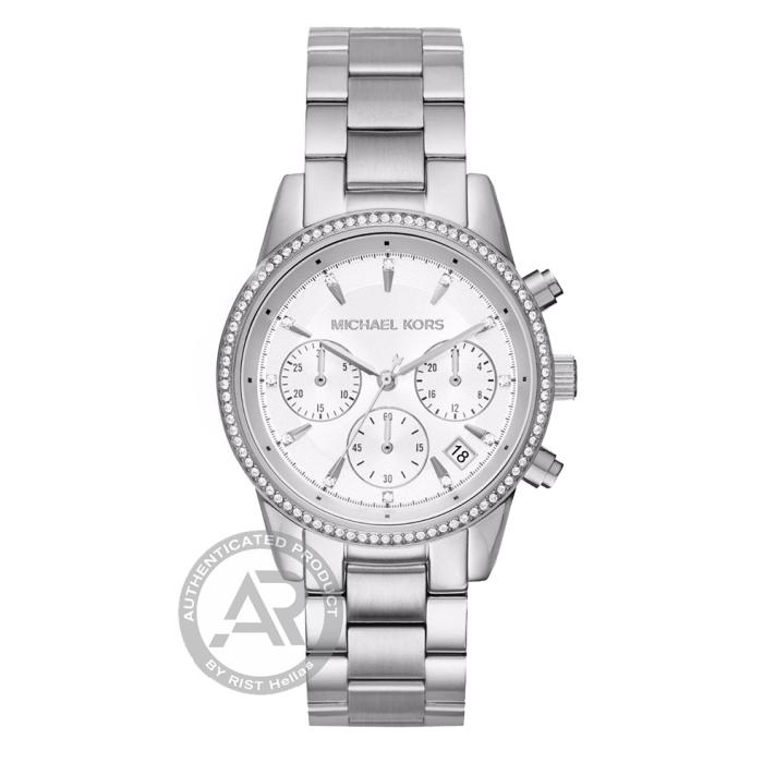 Γυναικείο Ρολόι MICHAEL KORS Ritz, Κρύσταλλα & Λευκό Καντράν | MK6428 SKU-25109