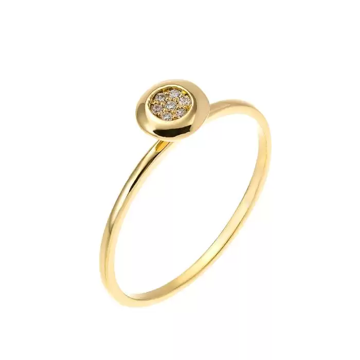 SKU-26940 / Δαχτυλίδι  Ροζ Χρυσός, Λευκόχρυσος & Χρυσός  Κ18 με Διαμάντια
 