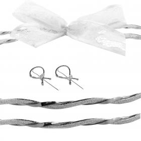 Χειροποίητα Στέφανα Γάμου Επάργυρα SKU-26301