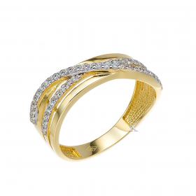 Δαχτυλίδι Χρυσός Κ14 Ζιργκόν

