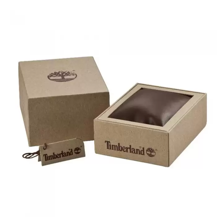 SKU-27625 / TIMBERLAND Rutherford Dual Time Brown Leather Strap