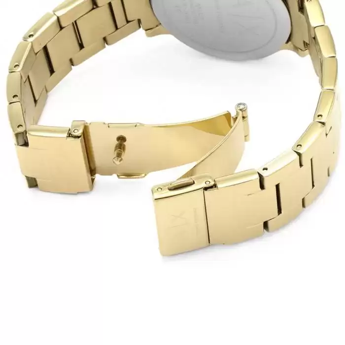 SKU-28627 / ARMANI EXCHANGE Lady Banks Crystals Chronograph Gold Stainless Steel Bracelet