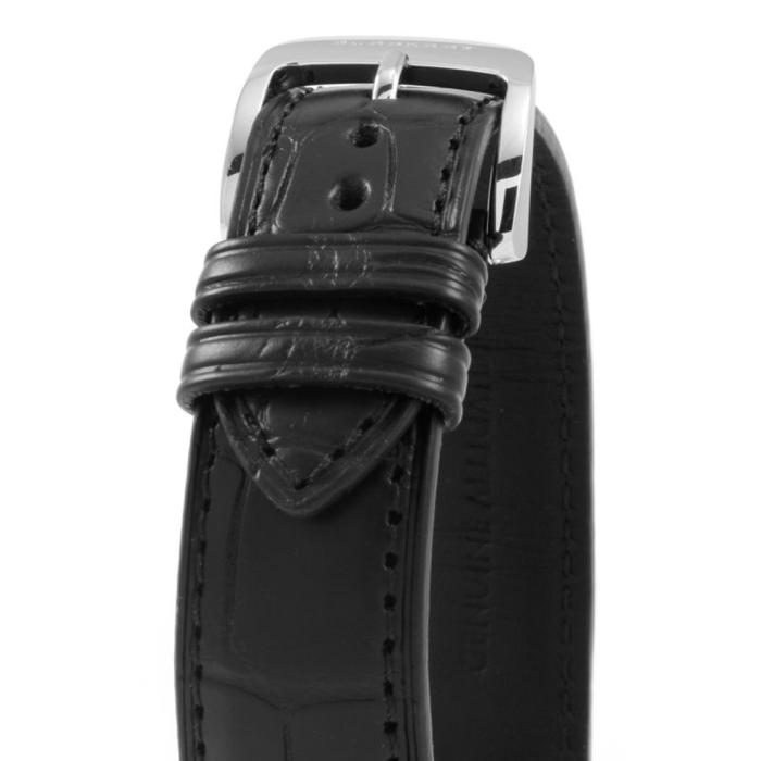 SKU-28801 / BURBERRY The Classic Round Automatic Black Leather Aligator Strap