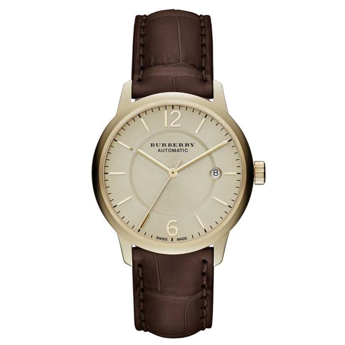 SKU-28807 / BURBERRY The Classic Round Automatic Brown Leather Aligator Strap