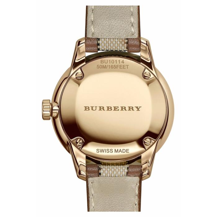 SKU-28787 / BURBERRY The Classic Round Fabric & Leather Strap