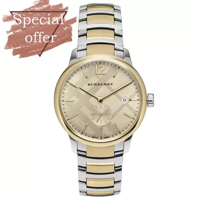 SKU-28785 / BURBERRY The Classic Round Two Tone Stainless Steel Bracelet