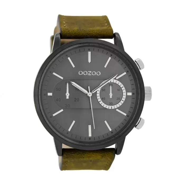 SKU-28752 / OOZOO Timepieces Brown Leather Strap