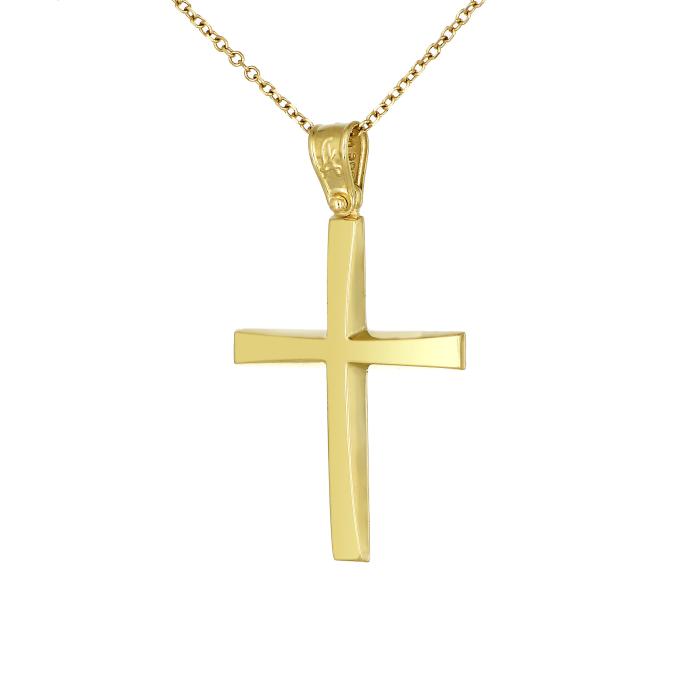 Σταυρός Βάπτισης για Αγόρι Χρυσός Κ14 SKU-29688