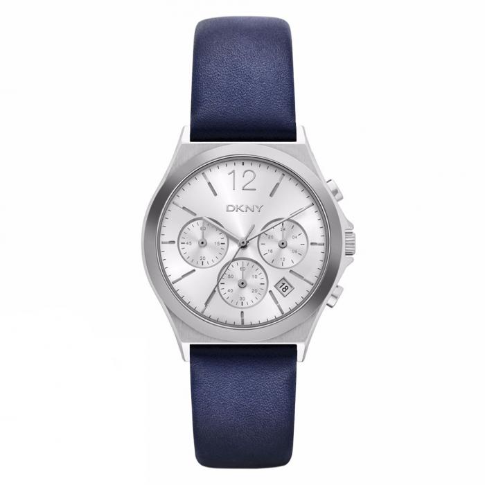 SKU-30065 / DKNY Parsons Chronograph Blue Leather Strap
