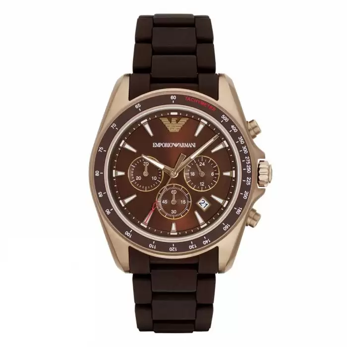 Ρολόι Ανδρικό EMPORIO ARΜΑΝΙ με Καφέ Λουράκι | AR6099 SKU-30261