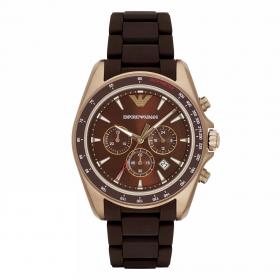 Ρολόι Ανδρικό EMPORIO ARΜΑΝΙ με Καφέ Λουράκι | AR6099 SKU-30261